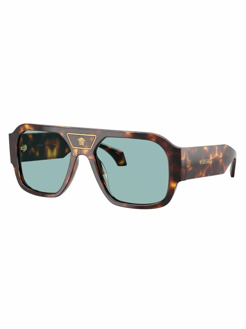 New Versace VE4508U 553780 Sunglasses with Teal Lenses Authentic